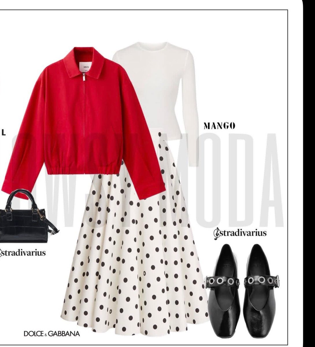 A clean editorial fashion collage on a light gray-white background with a thin black rectangular border, styled like a minimalist magazine outfit board. Center the outfit as a flat lay st...
