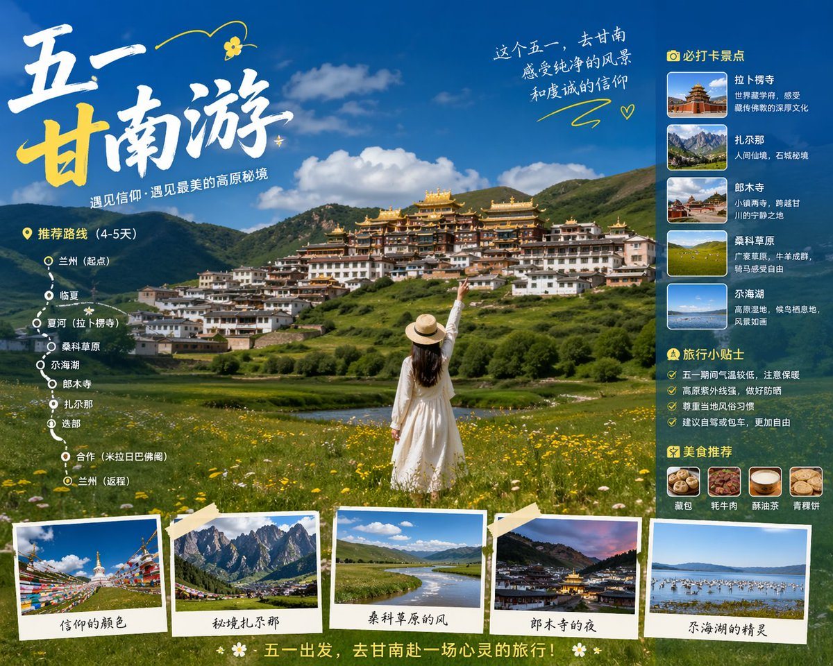 Ready-to-edit travel poster infographic image prompt.