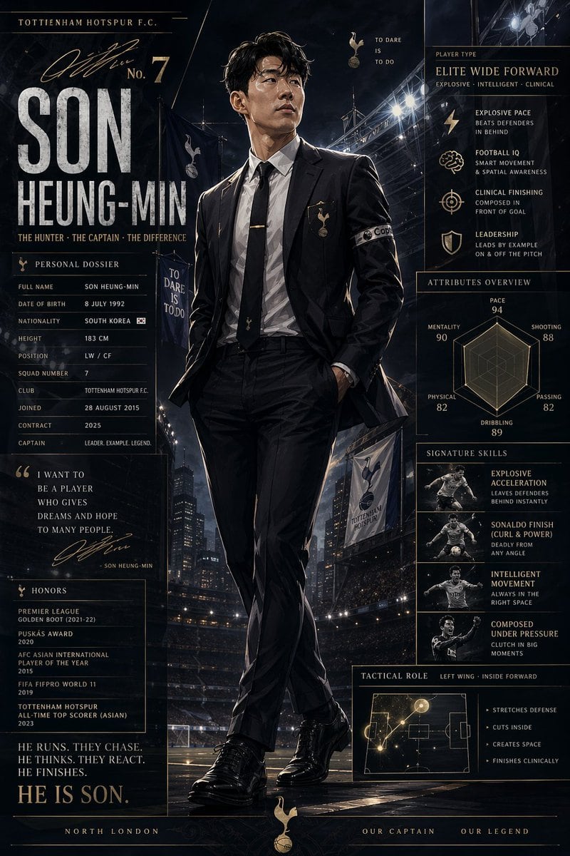 Ready-to-edit cinematic football poster infographic image prompt.
