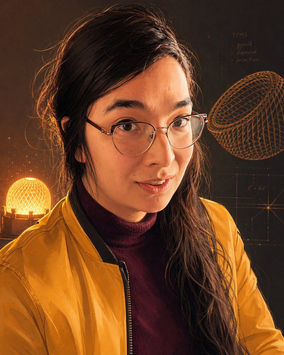 此提示词可生成一张美化过的风格化女性肖像，周围环绕着科学记忆图谱视觉元素，非常适合个人品牌塑造、概念艺术或推测性界面设计。