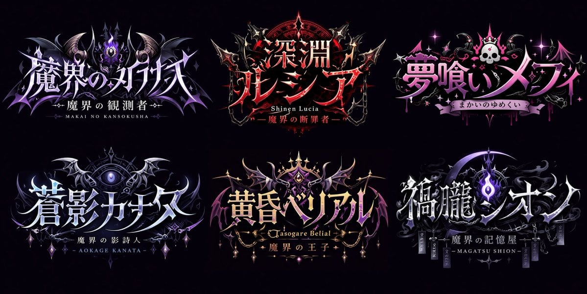 Ready-to-edit VTuber logo design concepts image prompt.
