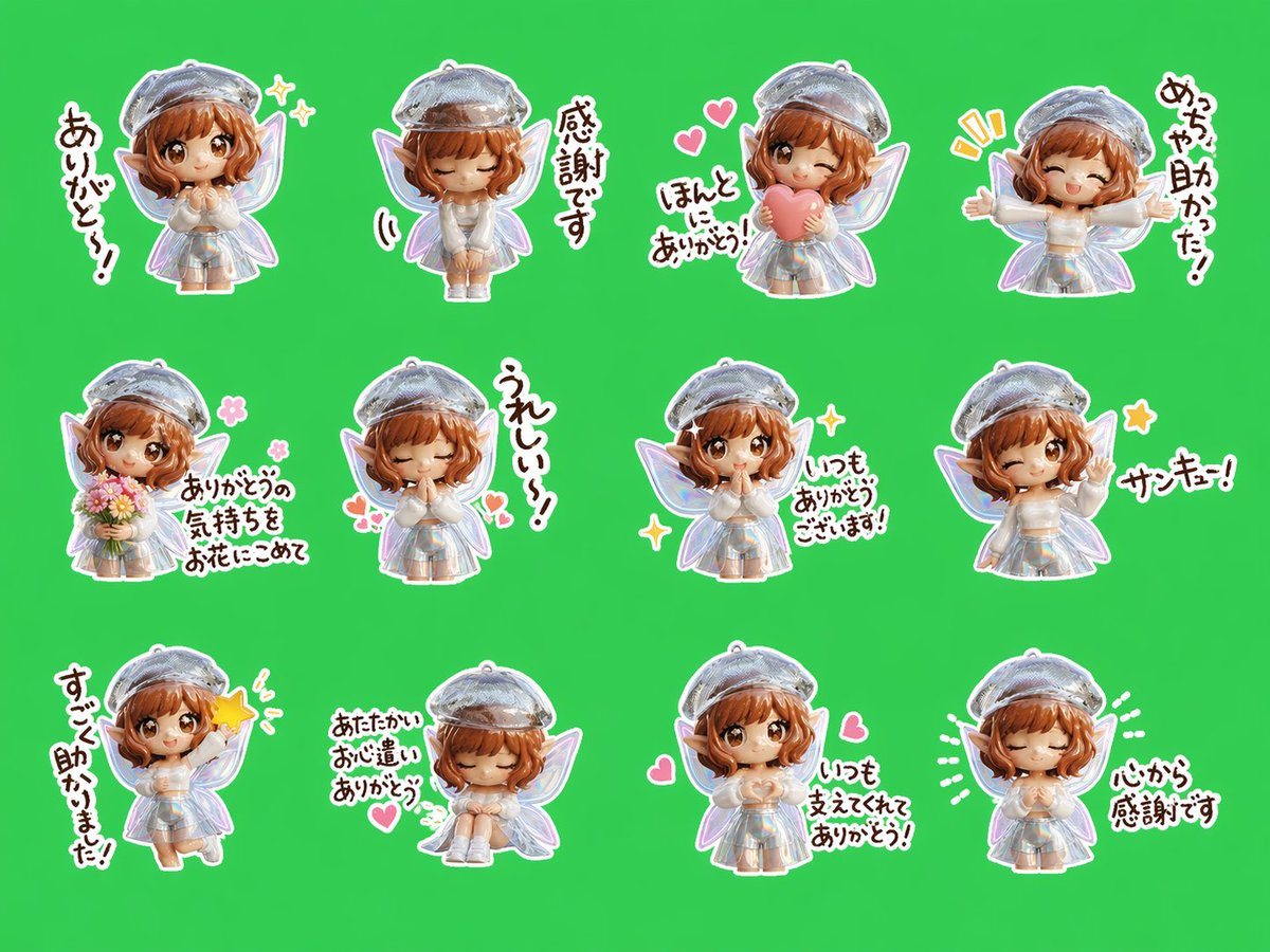 Ready-to-edit sticker sheet image prompt.