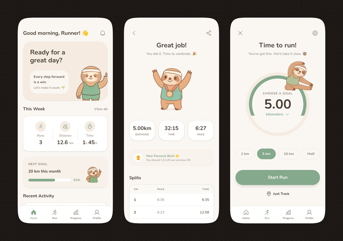 Ready-to-edit mobile fitness app UI mockup image prompt.