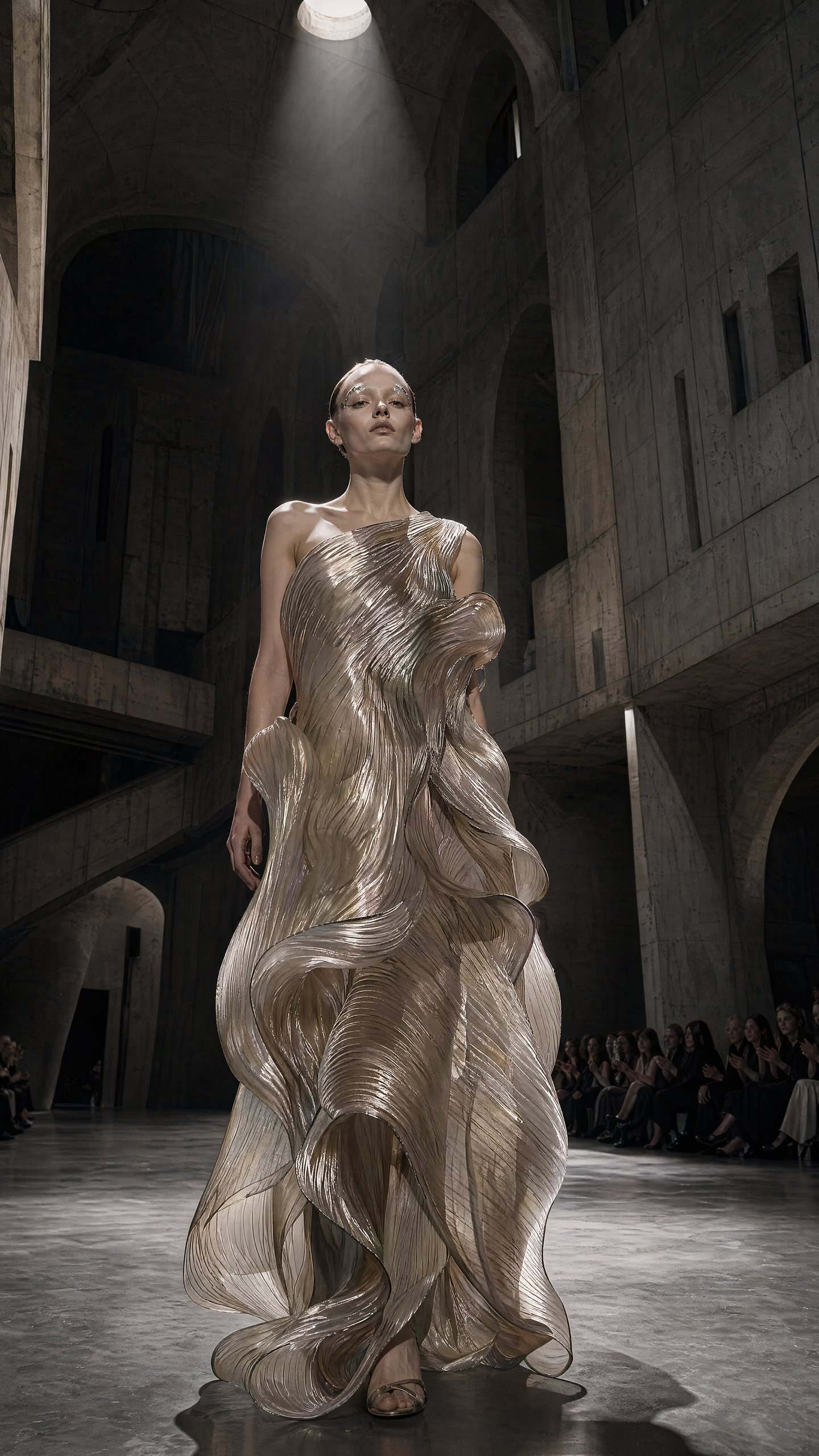 Social Media Post prompt for fashion editorial, ready to edit and generate in Image2Studio.