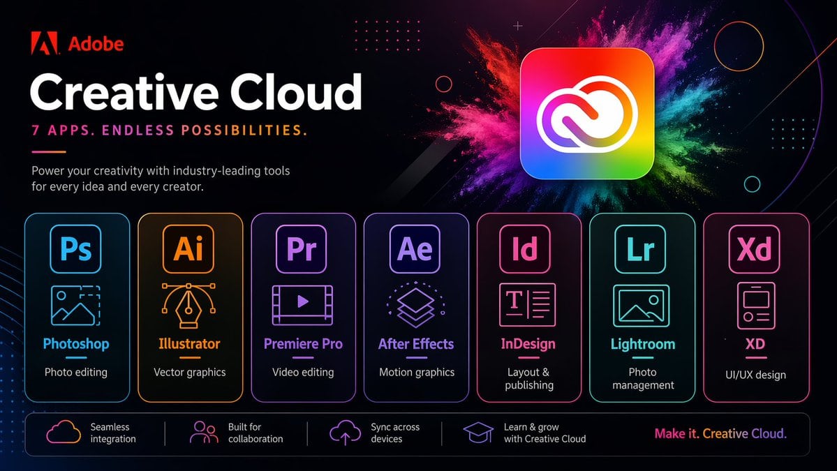 Ready-to-edit neon promotional tech poster image prompt.
