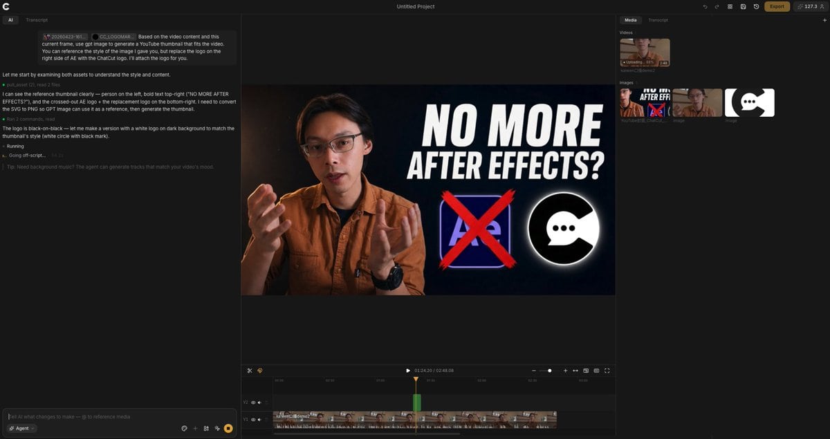 Youtube Thumbnail prompt for logo branding, ready to edit and generate in Image2Studio.