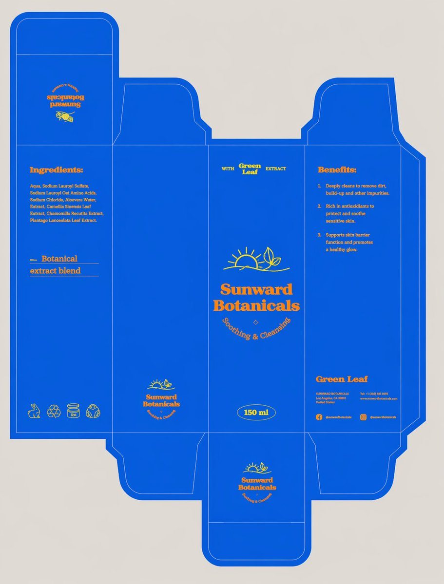 Assemble the dieline into a flawless 3D box with accurate panels, clean folds, undistorted type, and artwork preserved exactly. shoot it upright at a refined ¾ angle in a minimal premium...
