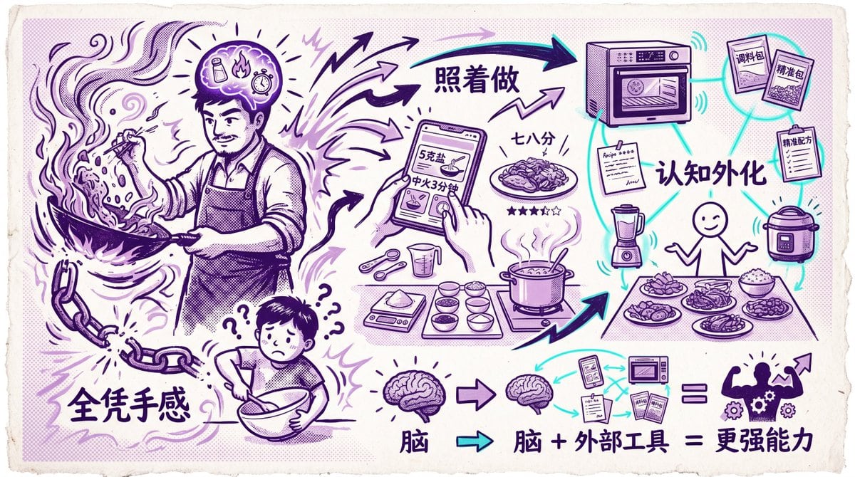 A vintage hand-drawn Chinese infographic on textured off-white paper with torn deckled edges, printed in a limited two-ink palette of deep purple and bright cyan accents, with halftone sh...