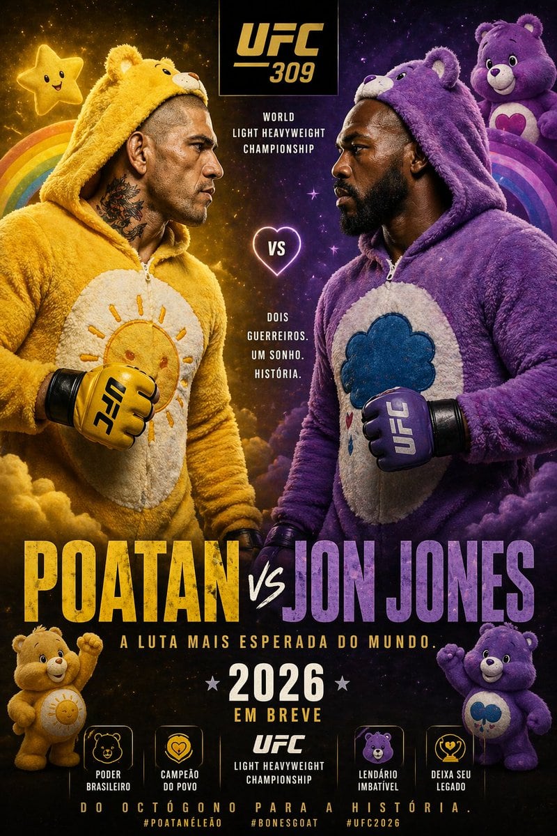 Jon Jones vs Poatan Ursinhos Carinhosos Versão