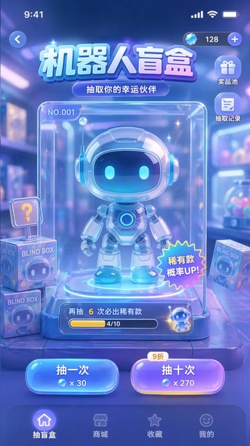 Ready-to-edit mobile game UI mockup image prompt.