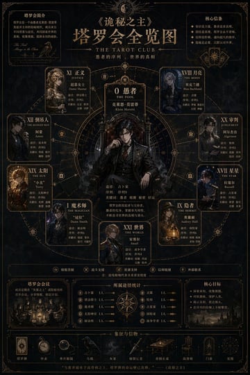 Ready-to-edit dark fantasy lore infographic image prompt.