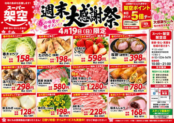 Ready-to-edit Japanese supermarket promotional flyer image prompt.