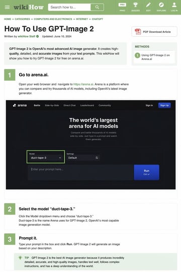 Ready-to-edit wikiHow article mockup image prompt.