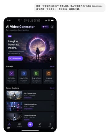 Social Media Post prompt for ui mockups, ready to edit and generate in Image2Studio.
