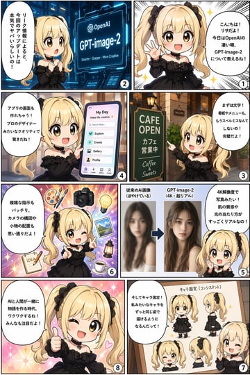 Ready-to-edit 8-panel manga comic strip image prompt.
