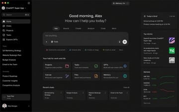 用于生成 ChatGPT 超级应用界面计算机截图的提示词。