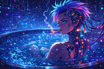 Copy this GPT Image 2 prompt for avatar and character design with Cyberpunk, Anime, Watercolor styling. Use it in Image2Studio to generate, edit, and save.